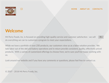 Tablet Screenshot of mtperryfoods.com